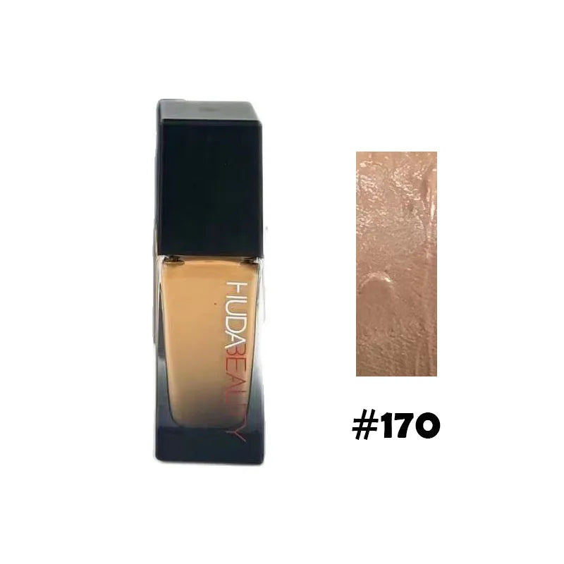 34ml Flawless HUDA 9 Color Foundation Matte Concealer Nourishing Long-Lasting Facial Base Makeup Conceale Breathable Cosmetic