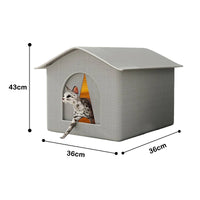 NewestStray Cat dog House Waterproof Outdoor Winter Warm Pet Cave Sleeping Beds Home Foldable Washable for Small Supplies