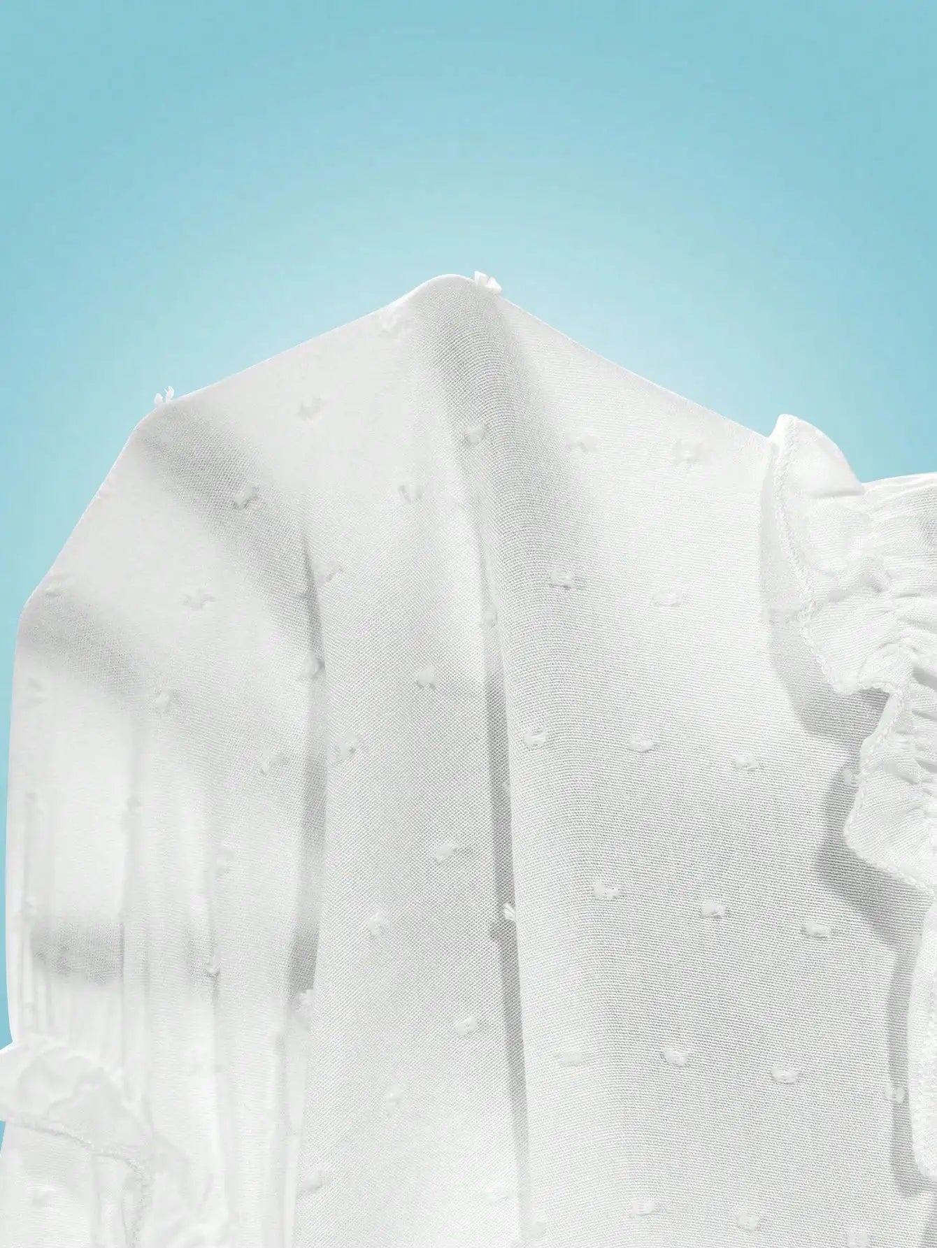 White Swiss Dot Tiered Ruffle Cami Dress Beach Vacation Outfit