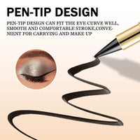 2-pack of waterproof and sweatproof eyeliners - multi-purpose design, smudge-proof and fade-resistant, beginner-friendly.