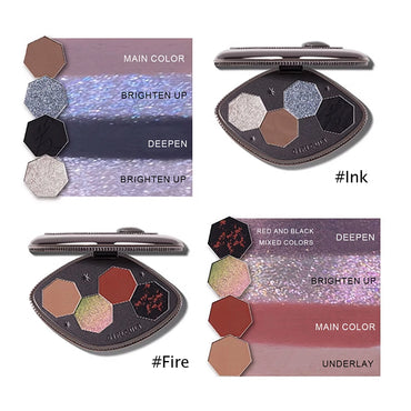 Girlcult Hallucination Eyeshadow Palette,Fine Milled Non-Fallout,Dimensional Blending,Soft-Focus Matte,Glamour,Luxury,Seasonal