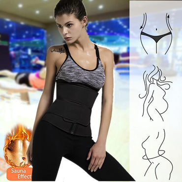 1pc Waist Trainer Slimming Body Shaper Fitness Belt Weight Loss Fat Burning Sport Girdle Sweat Trimmer Workout Cincher Shapewear