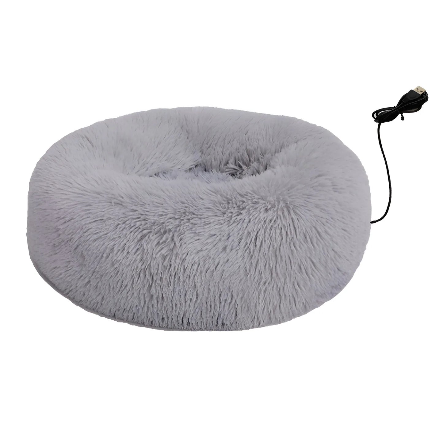 Winter Heated Constant Temperature Pet Bed 50CM Diameter Cat Bed Dog Bed USB Electric Blanket Small