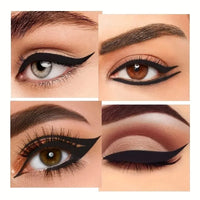 2-pack of waterproof and sweatproof eyeliners - multi-purpose design, smudge-proof and fade-resistant, beginner-friendly.