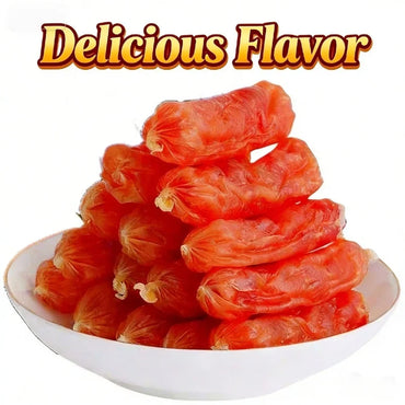 100g Chicken Sausage Dog Chew Sticks Tasty Dental Treats for Teeth Cleaning