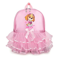 Paw Patrol Girl Lace Backpack Pink Skye Children Ballet Dance Bag Cute Bow Tie Kid Bagpack Trend Birthday Gift