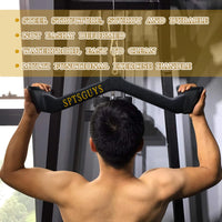 Home Gym Fitness Lat Pull Down Bar LAT Pulldown Attachments for Cable Pulley System Machine Back Tricep Bar Strength Training